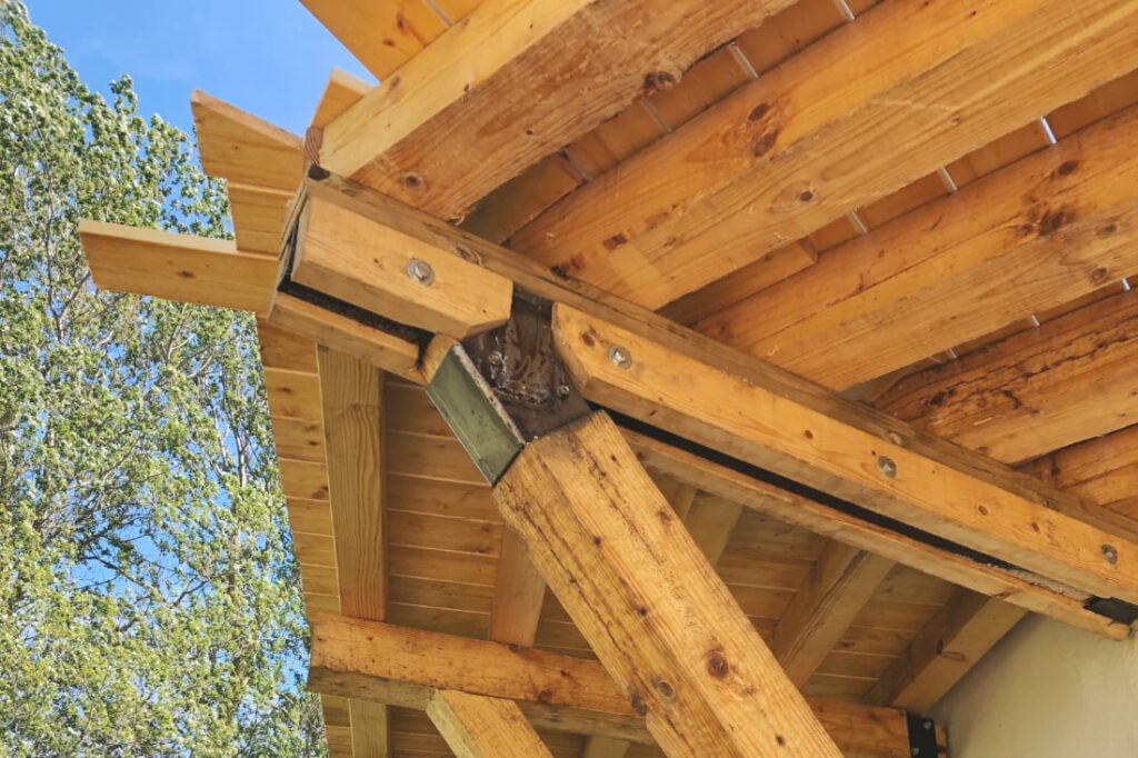 Wood to be painted with linseed oil paint