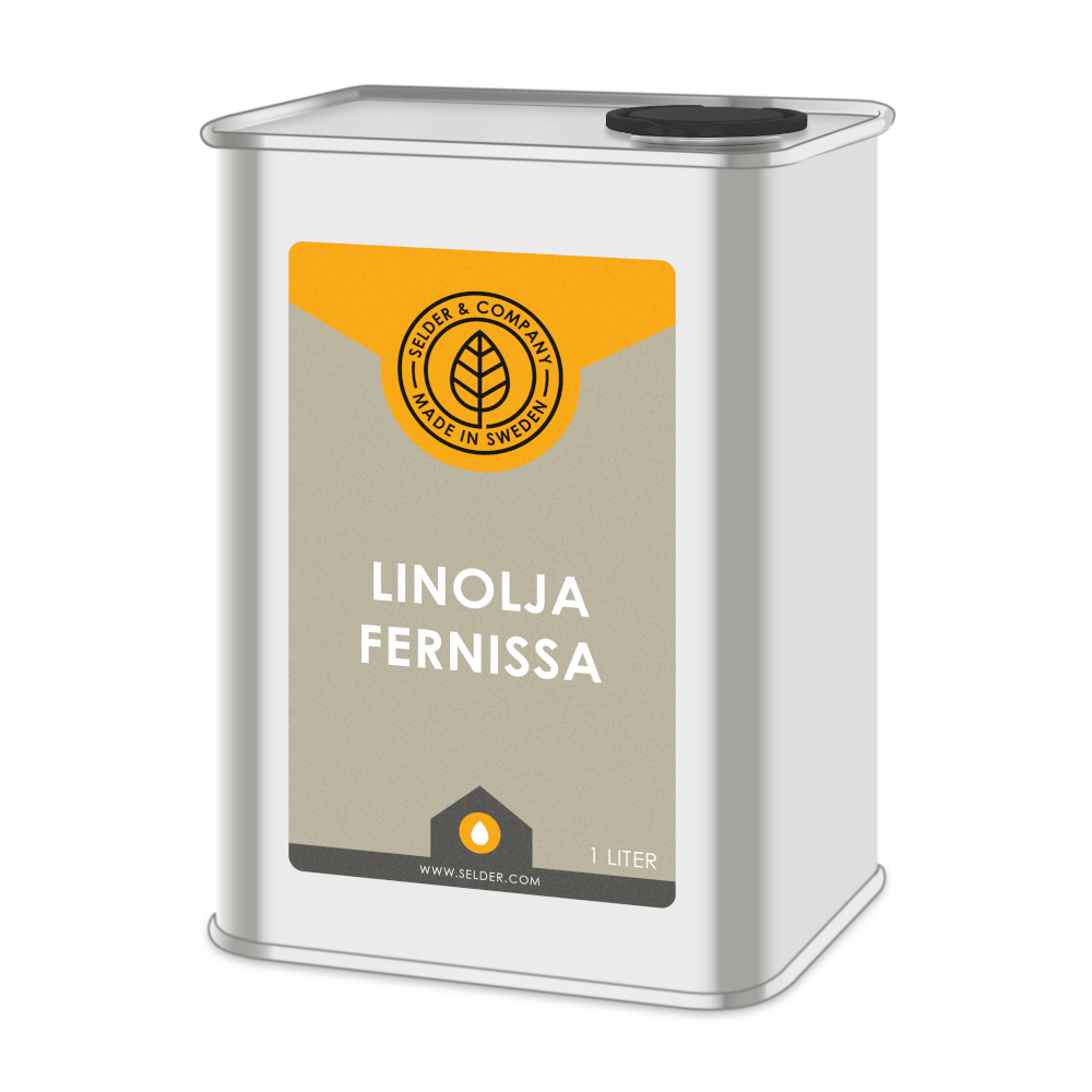 Burk Linolja Fernissa 1 Liter Linoljor